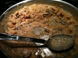 Cream sauce with lobster meat